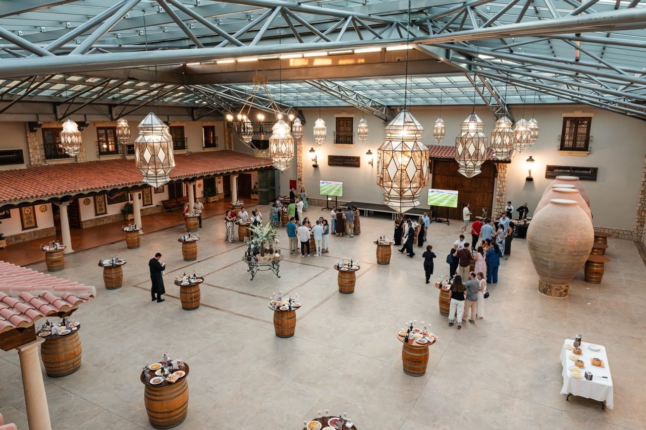 El patio de Pago de La Jaraba durante un evento
